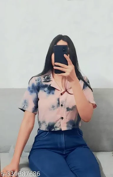 Women's Stylish Tie & Dye Crop Shirt